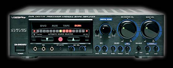 The DA-9800RV DJ amplifier from Vocopro is worth its weight in gold for karaoke DJs